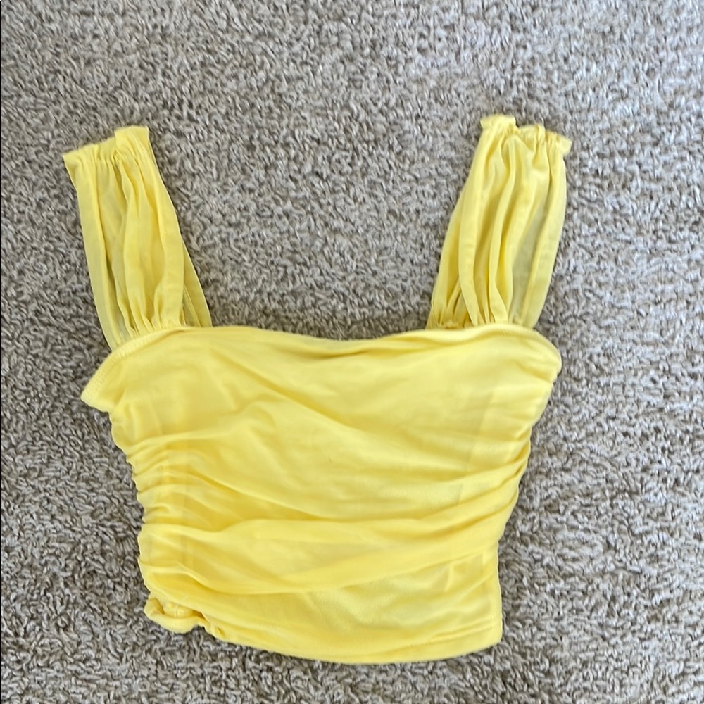 Yellow Sleeveless Women's Top